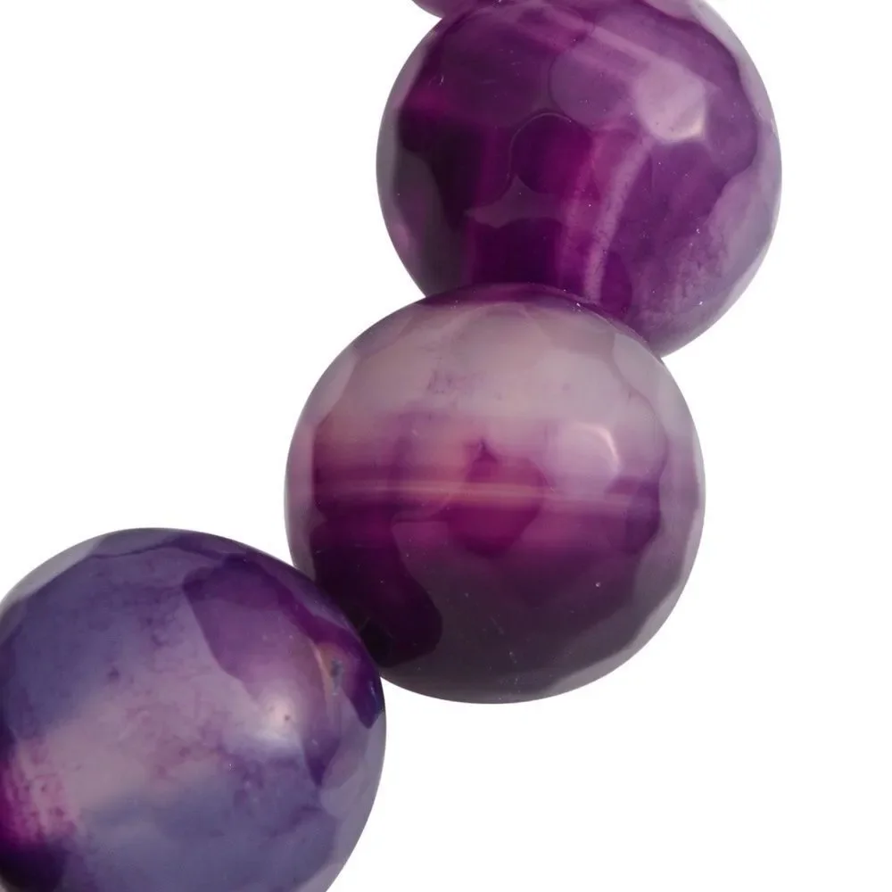 Bracelet Simulated Amethyst Set of 2